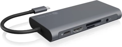 Icy Box dokovacia stanica USB‑C s HDMI a VGA, gigabitovým LAN a Power Delivery