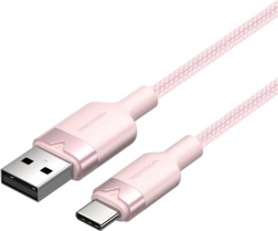 Vention kábel USB-A na USB-C 1 m 3 A ružový