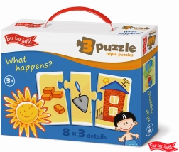 Far Far Land puzzle trojice – 8 obrázkov