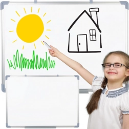 Magnetická stierateľná tabuľa na stenu 45 × 60 cm biela