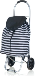 Nákupný vozík na kolieskach 87 × 35 × 28 cm, pruhovaný