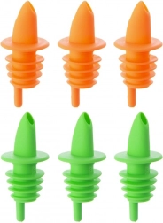 Sada pružných nalievacích nástavcov na fľaše 6 ks