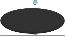 Kryt na nafukovací bazén s límcom 244 cm BESTWAY
