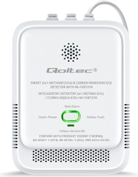 Detektor úniku zemného plynu a oxidu uhoľnatého Tuya Wi-Fi s alarmom 85 dB