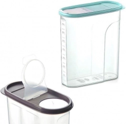 plastová nádoba na sypké potraviny s dávkovačom a odmerkou 4 l