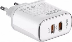 Sieťová nabíjačka LDNIO 35 W s dvoma USB‑C pre iPhone + kábel USB‑C – Lightning