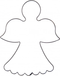 Kovové vykrajovadlo anjel 9,5 cm