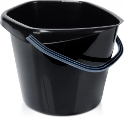 Plastové čierne vedro 14 l s výlevkou