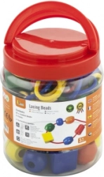 Drevené navliekacie koráliky do ruky – extra veľké