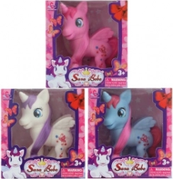 Jednorožec s krídlami gumová figúrka