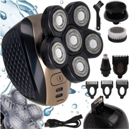 bezdrôtový pánsky rotačný holiaci strojček a zastrihávač SOULIMA 6v1