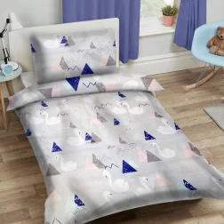 Detské obliečky 90x120 cm - labute POĽSKÝ VÝROBOK