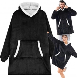 Oversize mikina deka s kapucňou
