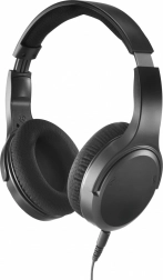 Drôtové náhlavné slúchadlá k TV s dlhým káblom, čierne