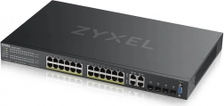 Zyxel GS2220-28HP 24-portový gigabitový L2 PoE switch s uplinkom a ročnou licenciou Nebula Pro Pack
