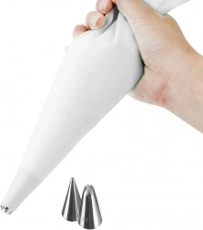 Silikónové cukrárske vrecko s 2 tryskami 30 cm