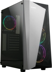 Počítačová skriňa S4 Plus ATX Mid Tower s RGB ventilátormi