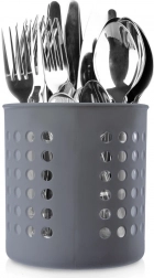 Odkvapkávač stojan na kuchynské náradie, sivý