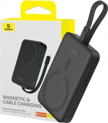 Magnetická powerbanka Baseus 10000 mAh s MagSafe a rýchlym nabíjaním 20 W (čierna)
