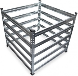 Oceľový záhradný kompostér 120 × 120 cm