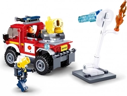 Sluban hasiči terénne vozidlo s vodným delom