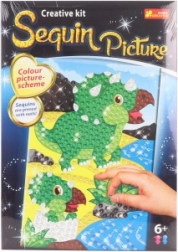 Obrázok s trblietavými flitrami Dinosaura