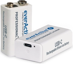 Batéria EverActive 9V 550mAh USB-C