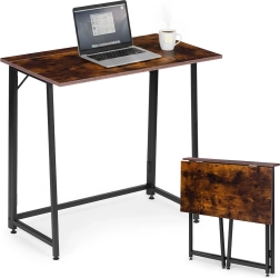Skladací písací stôl 80 × 45 cm v loft štýle MODERNHOME