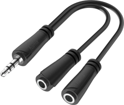 Stereo audio rozbočovač jack 3,5 mm (1× vidlica na 2× zásuvka)