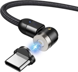 Magnetický USB-C kábel 2m s uhlovou zástrčkou od Maclean Energy