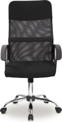 Kancelárska otočná stolička s čiernym sieťovaným operadlom