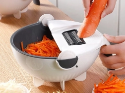 Viacúčelová strúhacia sada s miskou a cedníkom