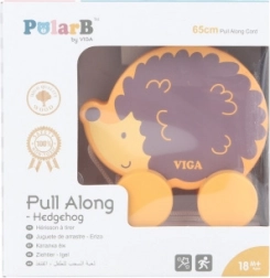Drevená ťahacia hračka ježko