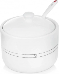 Keramická cukornička s lyžičkou Srdce 300 ml