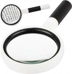 Ručná lupa na čítanie 65 mm, 6× zväčšenie