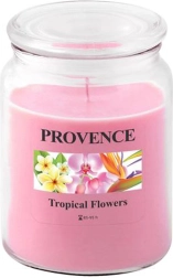 Vonná sviečka v skle PROVENCE tropické kvety 95 hodín