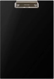 Klasická písacia podložka A4 s kovovým klipom čierna