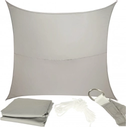 Záhradná tieniaca plachta LUARO sivá 4x3 m