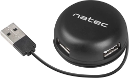 USB hub Natec Bumblebee 4 porty čierny