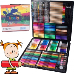 Umelecká maliarska sada v kufríku 288 ks