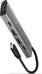 Viacportový USB‑C hub 5 v 1 10 Gb/s s HDMI 4K a Power Delivery
