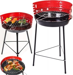 Záhradný prenosný kempingový gril na drevené uhlie