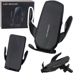 Gravitačný držiak do auta na mriežku ventilácie čierny