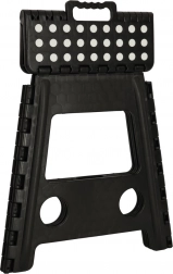 Skladacia protišmyková stolička 39,5 cm – čierna