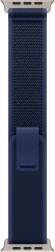 Modrá Trail Remienok pre puzdro 49 mm - veľkosť S/M - titánové časti prirodzenej farby