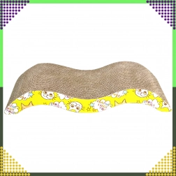 Vlnitý kartónový škrabadlo a ležadlo pre mačky