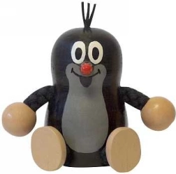 Detoa Krtko veľká drevená dekorácia