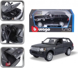 Kovový model BBURAGO RANGE ROVER SPORT 1:18, čierny
