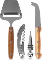 Sada doplnkov na víno a syry 4 ks