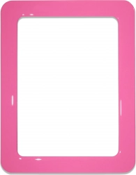 Magnetický samolepiaci rám ružový 16.0x11.8 cm
